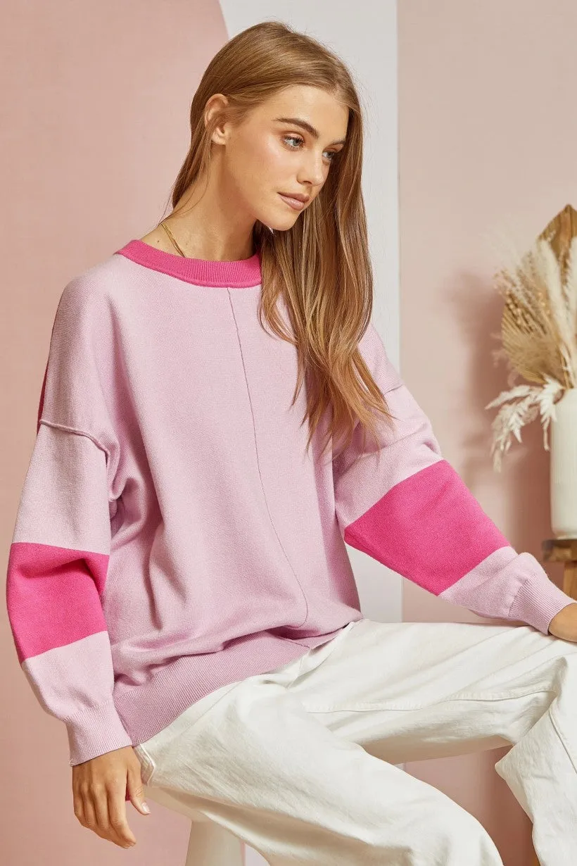 You Know Me Colorblock Sweater